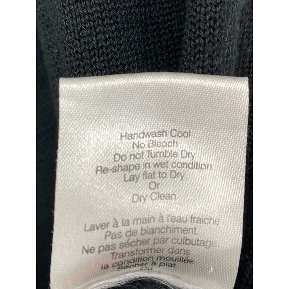 TALULA BABATON Women's Black Solid Knit With Cashmere Short Sleeve Top SZ S - Picture 10 of 11